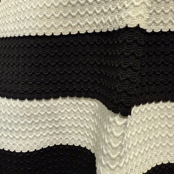 Doe & Rae Black and White Strapless A-Line Cocktail Dress - Picture 3 of 6